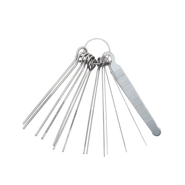 セット内容：13本の丸ヤスリと1本の平ヤスリで構成されています。サイズ：ギター研磨用ヤスリ 0.4 mm / 0.5 mm / 0.7 mm / 0.75 mm / 0.8 mm / 0.9 mm / 1.0 mm / 1.1mm / 1....