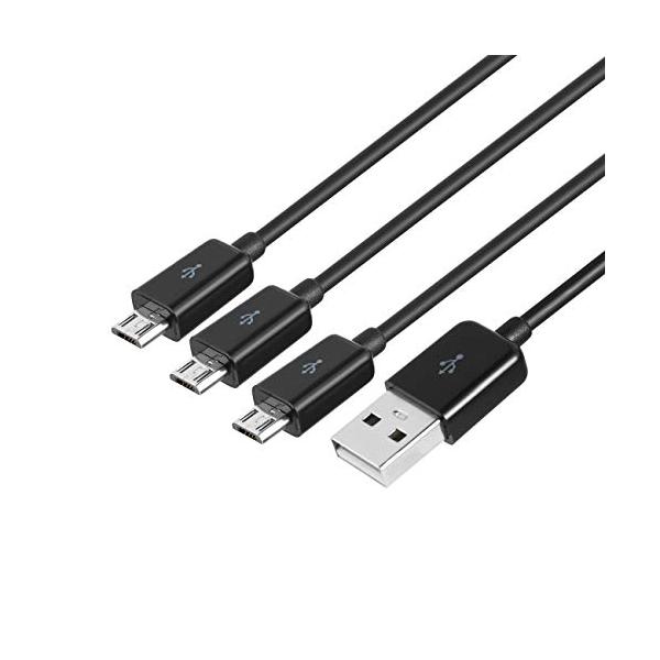 100％真新しい、高品質。色：黒、マイクロUSBケーブルは同時送信と充電をサポートします1つのUSBタイプAプラグと3つのマイクロUSBプラグ。複数のデバイスを同時に充電すると便利です。1つのUSBタイプAプラグと3つのマイクロUSBプラグ...