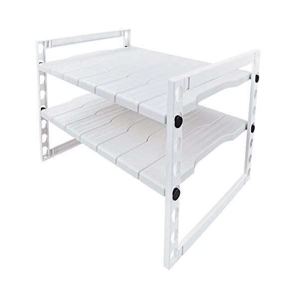 サイズ:幅54*86*奥行40*高さ40cm材質:棚板・フック・リング/ポリプロピレン、樹脂フレーム/スチロール樹脂、ゴム脚/エラストマー、パイプ/スチール(エポキシ粉体塗装)原産国:日本※耐荷重:10kg※棚板枚数:14枚ホーム＆キッチン...