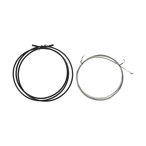シマノパート:Y60098501材質:スチール製ケーブルサイズ:ケーブル/2100mm*φ1.2mm、アウターケーシング/1700mm*φ4mm梱包内容:ケーブル2本、アウターケーシング1本、インナーエンドキャップ2個、アウターキャップ6個...