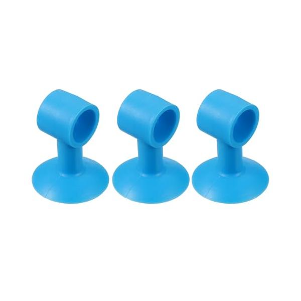 PATIKIL 衝突防止ドアハンドルストッパーウォールプロテクター 3個シリコンドアノブ吸盤ストッパーサクションリミッタードアバンパーガード家具バスルームオフィ