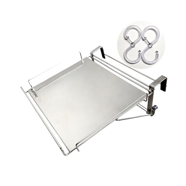 折りたたみ補助テーブル、キッチン折りたたみ作業台は、ちょっとした作業スペースとして、狭いキッチンや台所で、料理の材料を置いたり、鍋を置いたり、タオル掛け、ふきん掛けとしてご使用頂けます。 ストッパー付きフックが付いており、買い物袋を掛けたり...