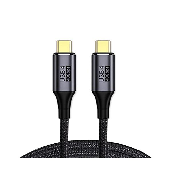 0.3M USB4ケーブル40Gbps、100W充電および8K @ 60Hz 5K @ 60Hz Thunderbolt 4＆3と互換性あり1 8K / 5K Ultra HDビデオ出力： このUSB4ケーブルを使用すると、USB4またはt...