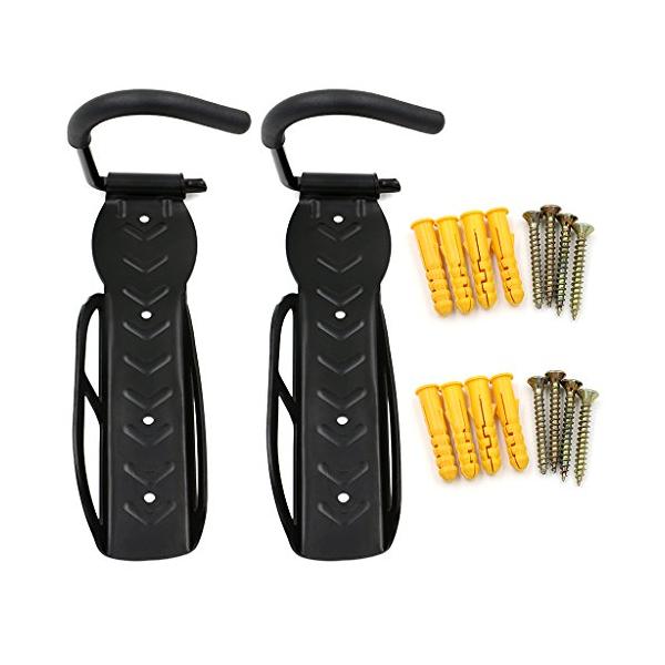 Sumnacon 2本セット 自転車 スタンド 縦 壁掛け フック 縦収納 スタンド 固定式 耐荷重30kgまで (黒)スポーツ&amp;アウトドア/自転車/自転車アクセサリー/ディスプレイスタンド