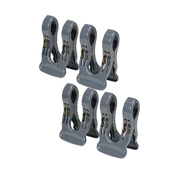 サイズ 幅7.7*厚み6.4*高さ12.8*(1個あたり) 重量 57g(1個あたり) 材質 ポリプロピレン・スチール セット内容 4個 対応竿直径 2.5*4* 竿受け対応幅 3* 生産国 ベトナム物干し竿の横スベリや落下を防止する、竿止...