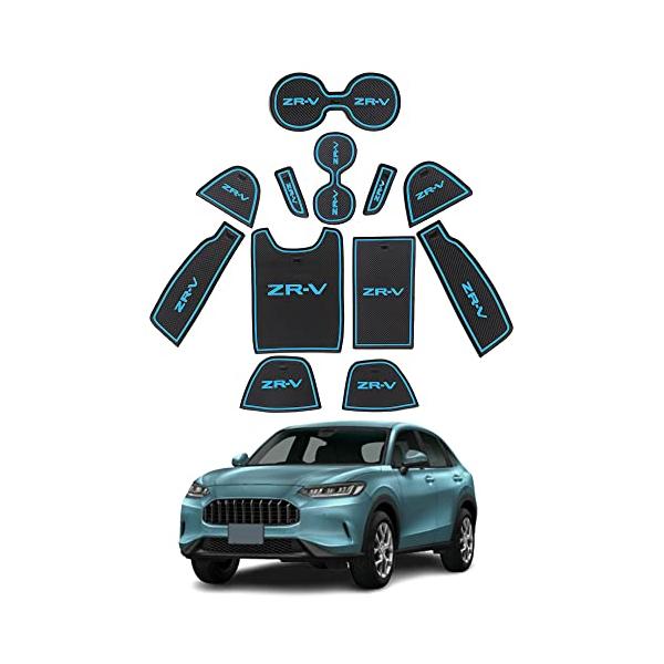 ホンダ 新型ZR-V/ZRV RZ3 RZ4 RZ5 RZ6 RZ系(2023年4月*)専用シリコンゴム素材インテリアラバーマット ゴムマット ドアポケットマット コンソールマット ドレスア