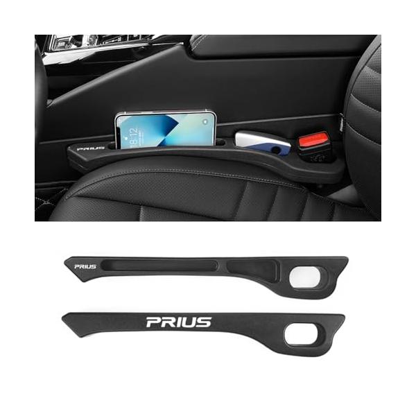 プリウス 専用 隙間クッション 厚型 プリウス 専用ロゴ 隙間埋め 車用 シートサイド クッション PRIUS カスタム 60系 50系 40系 30系 20系 α 適用 正・裏面取付