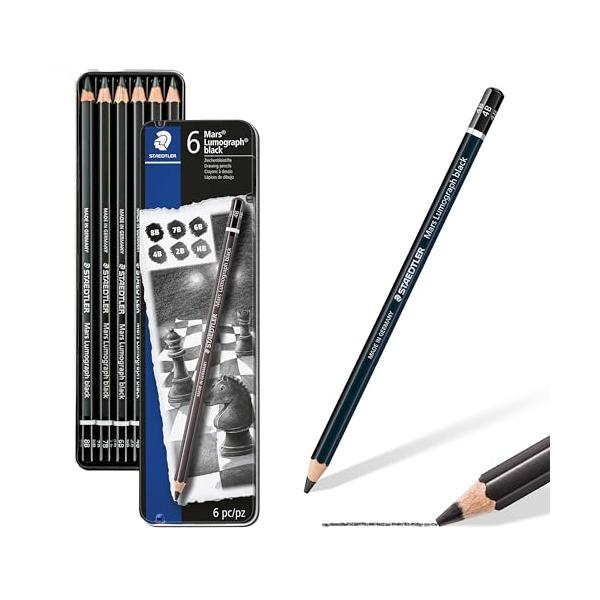 ステッドラー　Mars 鉛筆　HB ・B ・2B ・4B ・6B 1ダースずつ ステッドラー(STAEDTLER) 鉛筆 8B 7B 6B 4B 2B HB マルス ルモグラフ