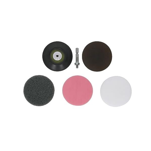 高儀(Takagi) EARTH MAN マジックタッチ 75mm ポリッシング キット ホーム用 6点セット 電動ドライバー さび落とし 水垢落とし シンク 汚れ キッチン 水周り ア