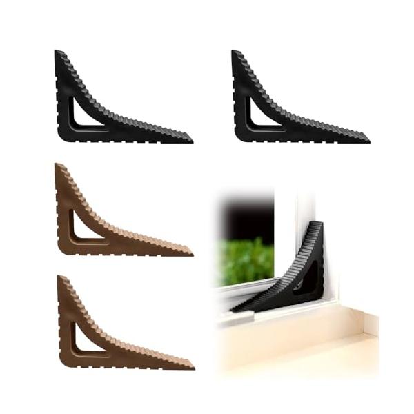 サイズ＆パッケージ このドアストッパーの寸法：長さ：11.9cm、幅：8cm、厚さ：2.1cm、パッケージ内容4pcsドアストッパー。 材質 ドアストッパーはTPR材料で作られ、細工が細かく、柔軟で、丈夫で、耐久性があり、破損しにくいです。...