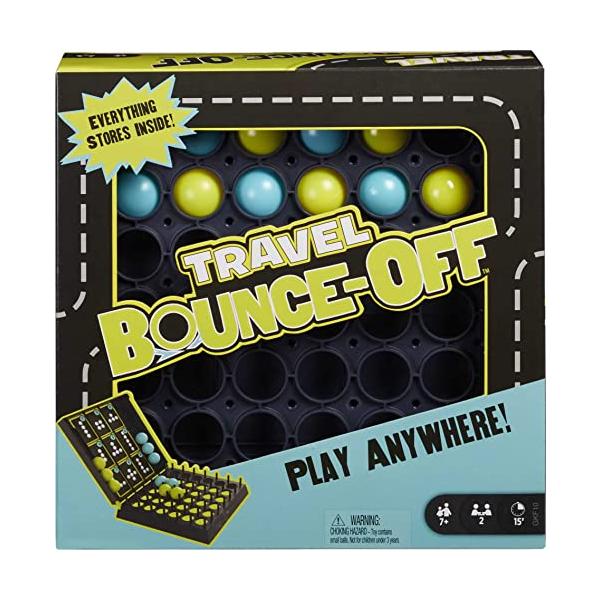 内容 カードの絵と同じように、ボールをバウンドさせながらトレイに投げ入れる、新感覚のテーブルアクションゲーム「バウンス・オフ」が持ち運びできるトラベル版で登場。ボールやカードがコンパクトにケースに収まるから、いつでもどこでもバウンス・オフを...
