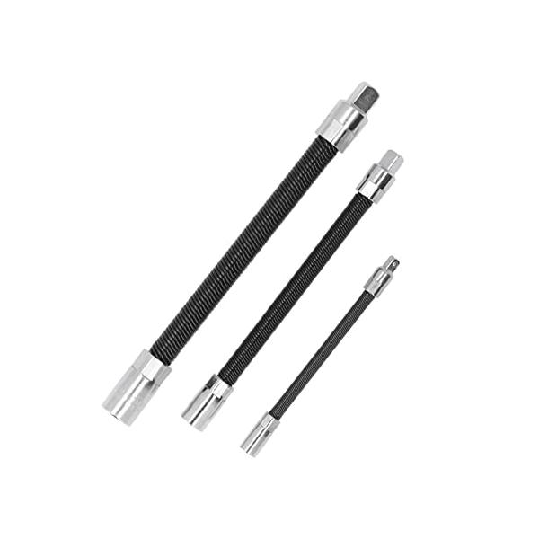 ソケットレンチ用延長バー フレキシブル磁気ヘッド曲げ可能 工具 3本セットばね鋼シャフト 家庭 車両向け多用途 高品質耐久性抜群