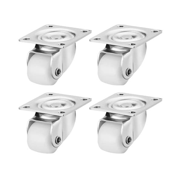 材料 家具移動キャスターは良質な材料で作られ、振動を減少させ、各種の床で平穏、静か、傷のない滑り体験を実現することができる。 包装 あなたは4つのプレート式 キャスターを受け取る、寸法規格は約0.6インチで、タッピングねじが付属し、最大荷重...