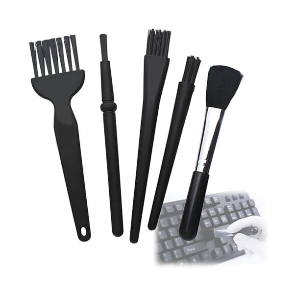 多用途クリーニング キーボード 掃除 ブラシセットは5種類の形状とサイズを揃え、狭い隙間や手が届きにくい部分のほこりとりに最適。日常の掃除ニーズを十分に満たします。 耐久性のある素材 PPハンドルとナイロン繊維を採用し、毛が抜けにくく折れに...