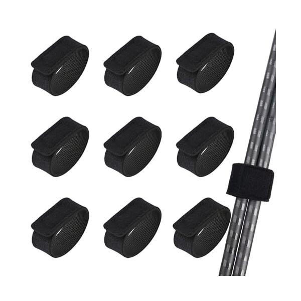 Akkerds 釣り竿ベルト 釣り竿ベルト 保護ベルト 釣り用アタッチメント 25 mm*220 mm 10本入