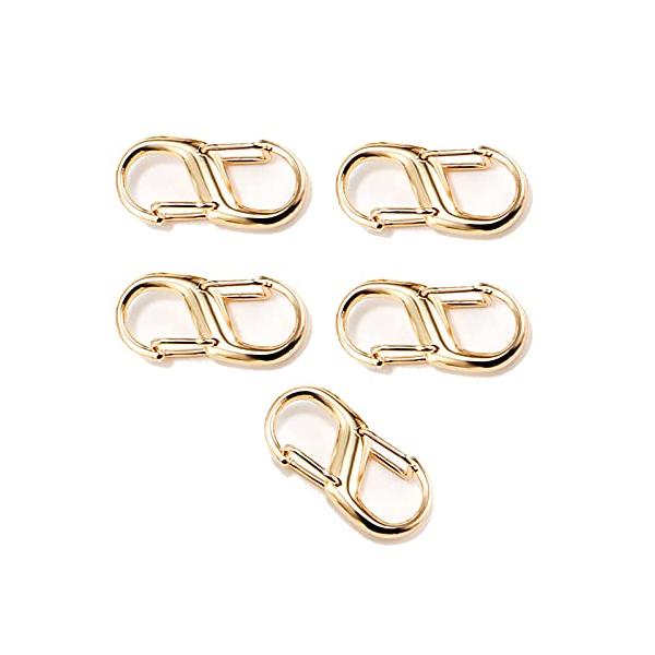 素材:これらのバックルは高品質の金属製で、よく磨かれ、滑らかです。 サイズ約 1.09x0.51インチ(2.78x1.3cm)。非常に小さく、外から見つけることはできません。 これらのバックルはバッグチェーンに合わせて調整できるので、どんな...