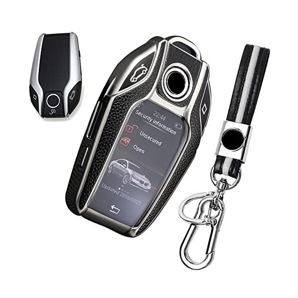 キーケース BMW用 スマートキーケース キーカバー BMW専用設計 キーホルダー 高級 TPU レザー 素材 柔らかい オシャレ 傷防止 落ちにく BMW デ
