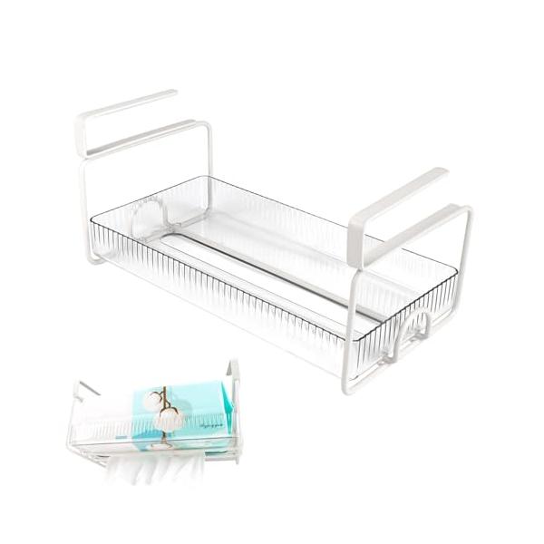 便利な吊り下げラック 金属固定バーの厚みが2.5mmしかないので戸締りには影響がありません。厚さが1.9cm以下の棚板に取り付けることが適用します。キッチン、浴室、お風呂、洗面台、オフィスなどの戸棚や机にも最適です。キッチン用紙、ティッシュ...