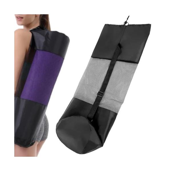 ほとんどのヨガマットにフィット SSZYMAOYIのヨガトートは、最大6/8/10mmの厚さのヨガマットを含む、幅80cm、直径16cmまでの標準的なマットにフィットするように設計されています。(ご購入前にヨガマットのサイズをご確認ください...