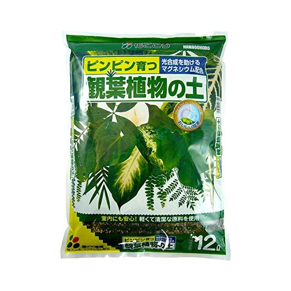 花ごころ 観葉植物の土 マグネシウムで葉の色鮮やか 12L