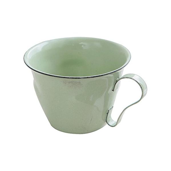 材質:スチール(ホウロウ仕上)※こちらの商品はアンティーク調の為、多少の表面処理のはがれやカケ等があります。 食器・食品容器としてご使用いただけません。サイズ:W9*D7.6*H5.2cm口径:6.5cm内底径:4cm色:グリーン、アンティ...