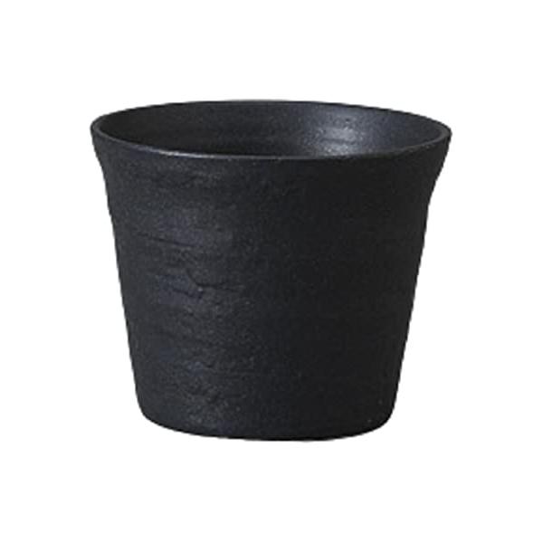 山下工芸(Yamashita kogei) 焼酎カップ 古代釉ロックグラス 黒 9.3*7.6cm 約270* 741632701