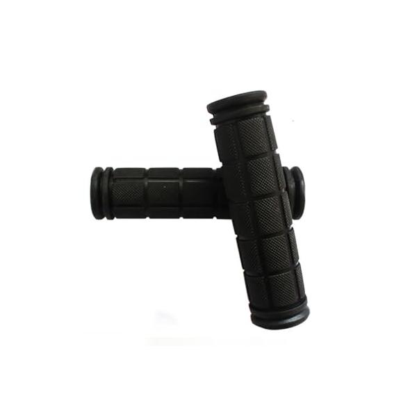 サイズ ：12 cm*2.1 cm、2個セット、ブラック。 材質 ：良質なゴム、快適で滑り止め。減衰作用がある。柔軟で耐久性のあるゴムは、疲れや手の圧力を緩和します。 快適安全 ：長距離走行時の滑り止め、長距離走行時の手のひらや指のしびれや...