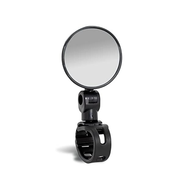商品内容 ：サイクルミラー ミラー本体サイズ ：鏡円形約5.3cm, 全長約11.5cm 重量 ：27g 適用バー径 ：外径約15-35mm適用 材質 ：シリコーン* ABS *ガラス ミラータイプ ：凸型鏡 曲面*広角 [好きな角度に調整...
