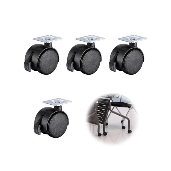 静音型でスムーズに移動可能 ：キャスターは静音設計を使用し、静かでスムーズに移動できます。夜に仕事やゲームをしてもほかの人に迷惑をかけることなく、仕事に集中できます。 上質な素材 ：キャスターはウレタンとナイロンを採用し、耐久性に優れ、軽量...