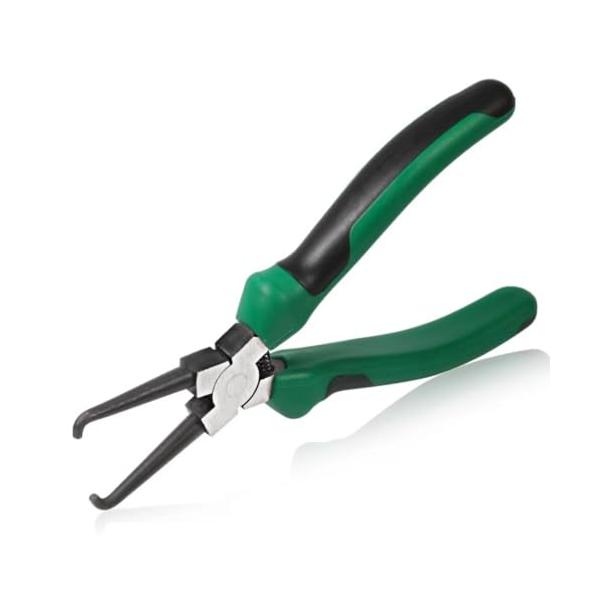 サイズ 173 * 102 * 20mm、先端直径2.7mm、最大開度30mmです。 高品質素材 高硬度炭素鋼を採用され、熱処理を使用し、すごく頑丈で耐久性にも優れています。金属表面は黒の酸化防止コーティングでコーティングされており、錆びに...