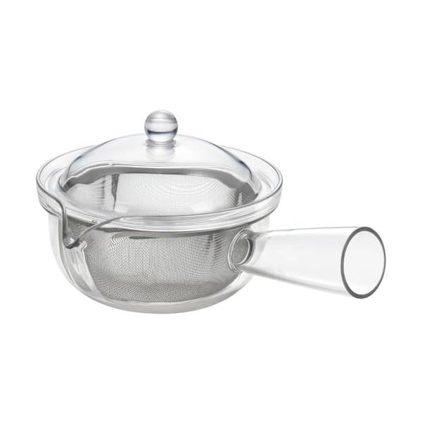 曙産業 ティーポット ステンレスメッシュ 急須タイプ 日本製 横手 透明でお茶の出具合がよく見える プラスチック製で割れにくい 水切れがよく注ぎやすい 目の細
