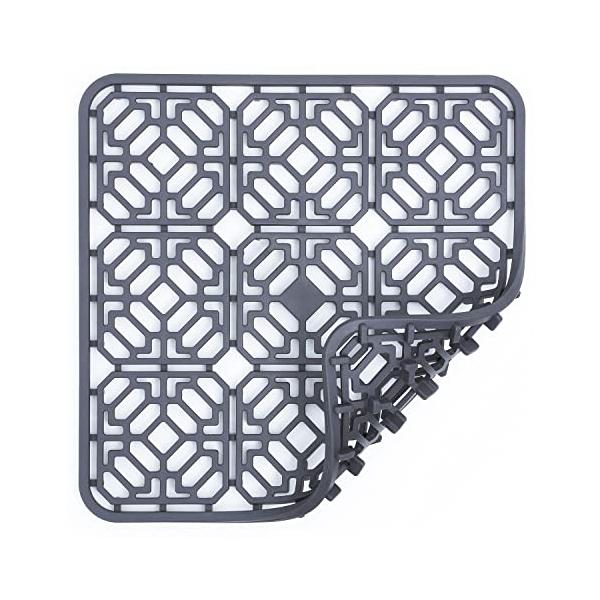 シリコン製 シリコン素材のマットはしなやかで、フライパンや金属や磁器の鍋の傷からステンレスや磁器のシンクを効果的に保護し、セラミックシンクで皿が割れるのを防ぎます。防錆素材は耐久性に優れています。 耐熱性 プラスチックやPVC素材のシンクマ...