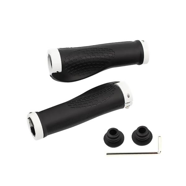 材質と滑り止め性能：本商品はトップクラスの環境保護ゴム材質を選び、触感が繊細で、優れた滑り止め特性を備えている。サイズ：135 mm、内径約22.3 mm、独特の滑り止めテクスチャ設計で、湿気や多汗の環境下でも、手の安定した把持を確保し、走...