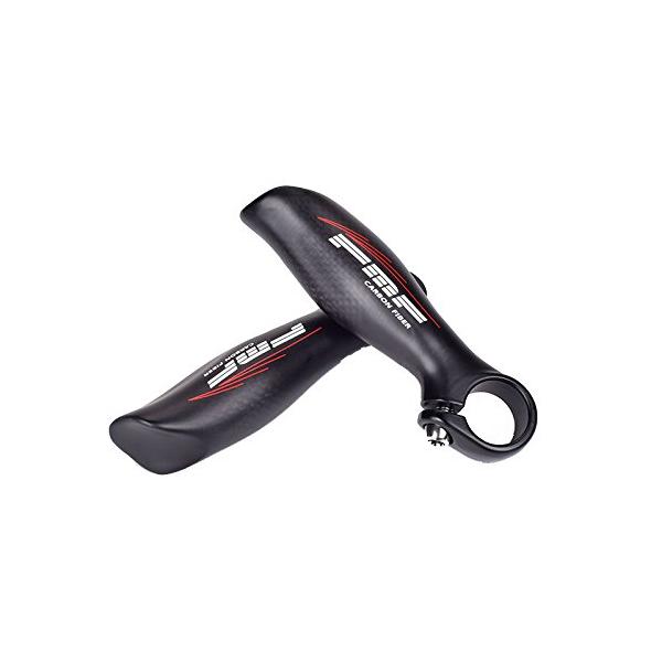 UPANBIKE カーボンファイバー 炭素繊維 自転車バーエンド 22.2mm バーエンドプラグ付き