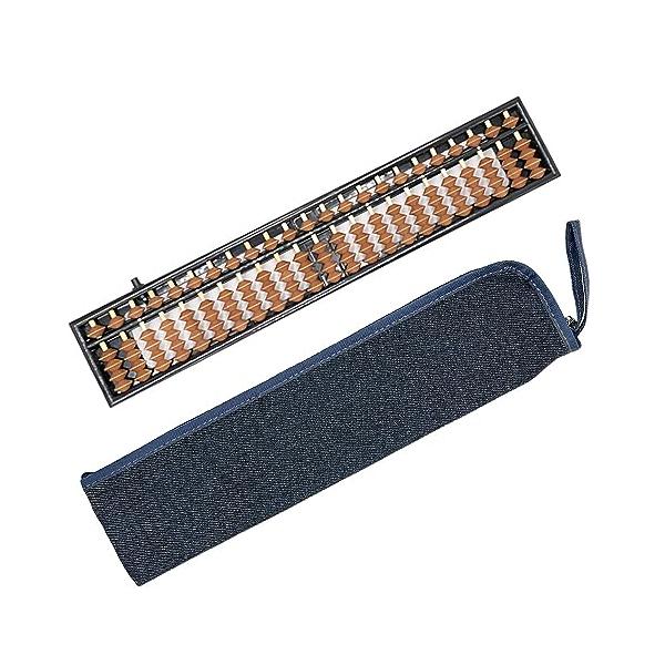 ケース付き スタンダードな23桁のそろばんです。オリジナルそろばんケース付きで、持ち運びや保管に便利  シンプルな飽きのこないデザインです。ループ付きなのでケースを引っ掛けておくこともできます。ケース内部はポリエステル地で、ホコリやキズから...