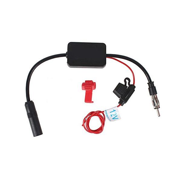 zmart オート FMア ンテナ ブースター カーラジオ 12V ANT-208 12V 自動車 無線 信号 増幅器 空中 アンテナ 自動 FM/AM マウント