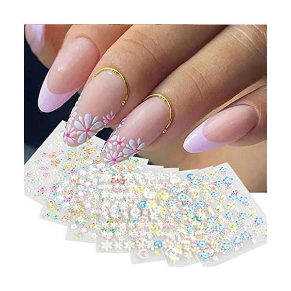 パッケージに含まれるもの:あなたは花のネイルステッカーの30枚を取得し、ネイルサロンや家庭での使用に最適な、美しい爪のためのすべてのあなたの愛を満たします。安全な材料:私達の多彩な花の釘の芸術のステッカーは環境に優しい材料から、無毒および防...