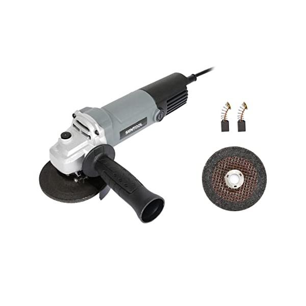 SENTOOL ディスクグラインダー 100mm コード式 1台で5役 AC100V 600W オフセット砥石(研削用 2枚付属 穴径15mm ベビーサンダー 研磨工具 アングルグラインダー T