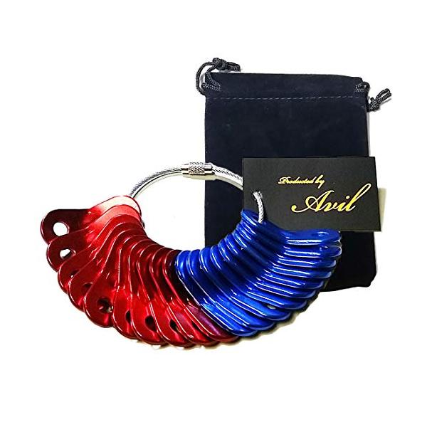 色：青10個+赤10個 軽量で丈夫なアルミニウム製  本製品は高品質なアルミニウム素材を使用しており、軽量でありながら高い耐久性を実現しています。キャンプや登山など、荷物を軽くしたいアウトドア活動に最適。サビにも強いため、長期間の使用でも安...