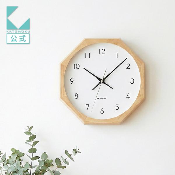 商品説明サイズ：Φ300×50mm重　量：850g材　質：ビーチ（木枠）、MDF（文字盤）、ガラス　色　：ナチュラル仕　様：八角形木枠、スイープムーブメント（連続秒針）付属品：取扱説明書、保証書、単３電池（1本）、壁掛け用木ネジ保　証：一年...
