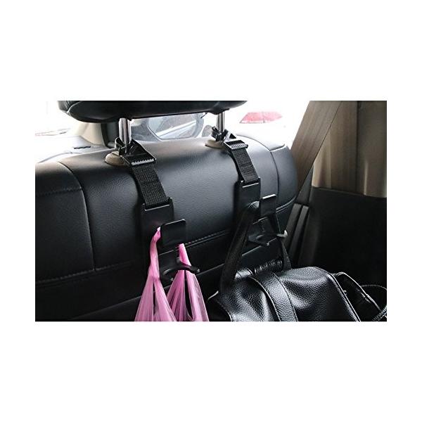 車 収納 フック シートフック 携帯型 セール開催中最短即日発送 車内収納フック 荷物掛け 買い物袋の荷崩れ防止 汎用 2個セット ブラック ブラ 耐荷重8kg