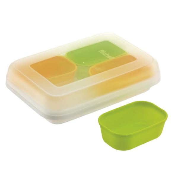 在庫限り 保存容器 離乳食 わけわけフリージング カップ 50 シリコーンカップ4個入り 冷凍 収納 小分け 電子レンジ解凍 ベビー 赤ちゃん 介護 食事 リッチェル