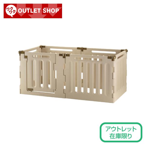 外装に凹みや破れがあります。外装の汚れ・破損による返品・交換はできませんのでご理解の上、ご購入ください。「サークル」「ゲート」「仕切り」1台3役の優れもの！用途に合わせて3通りの使い方ができます。丈夫な素材なので室内はもちろん、屋外でも使用...