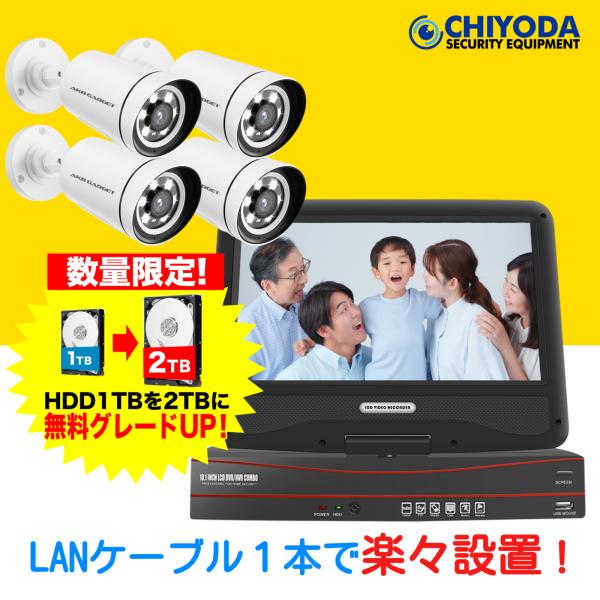 防犯カメラ 屋外 AI poe給電 家庭用 監視カメラ LED防犯灯付き 電 源