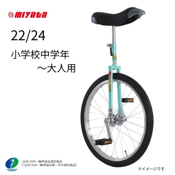 取寄 ミヤタ 一輪車 フラミンゴ 日本一輪車協会認定商品 FL225 22インチ FL245 24インチ 学校 公民館 児童館 一輪車 大人も