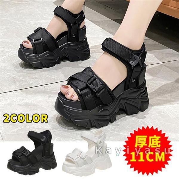 レディース　サンダル　スポサン スケッチャーズ サンダル レディース スポーツサンダル 厚底 黒