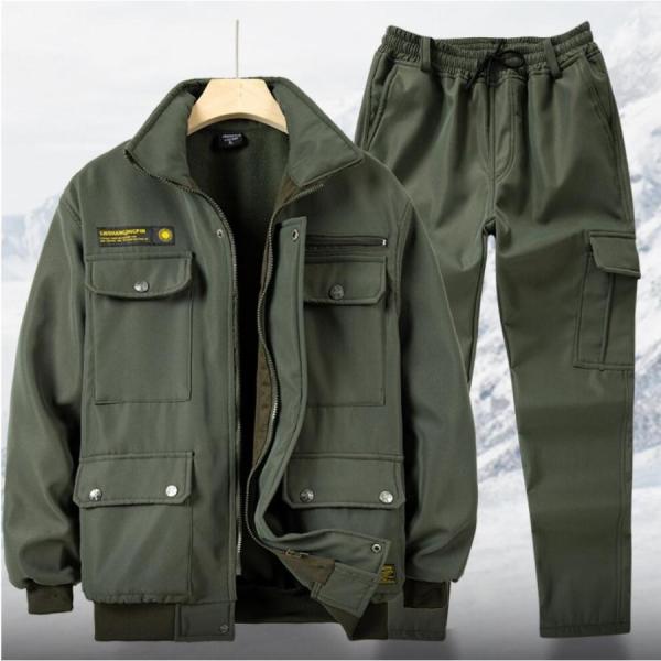 作業服作業着長袖上下セット作業用ワークマン長袖ワークウェア防寒暖かい冬大きいサイズオシャレ kan-st_kan-st-103135