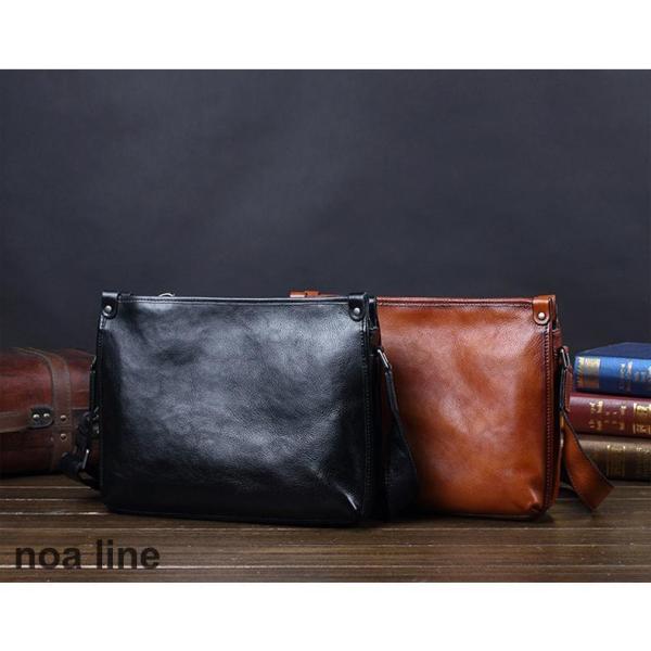 ヌメ革 本革 ハンドメイド ショルダーバッグ ￼メンズ＃914 kan-st_plkom-noaulq60853765