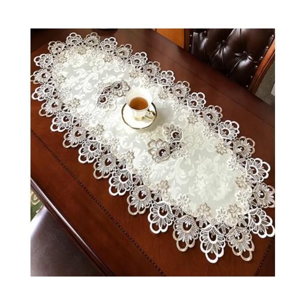 大特価】テーブルランナー レース テーブルセンター 中心＆周りは
