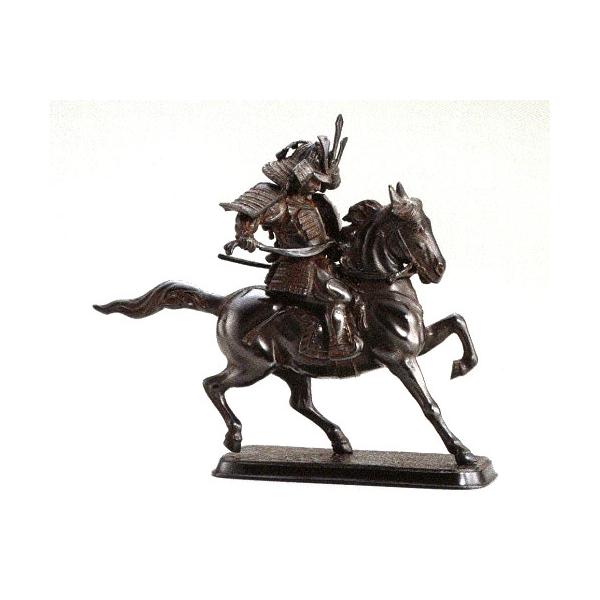 置物　楠木正成　馬上の武者　渡辺景秋作　七五三 歴史の目的をめぐって 楠木正成